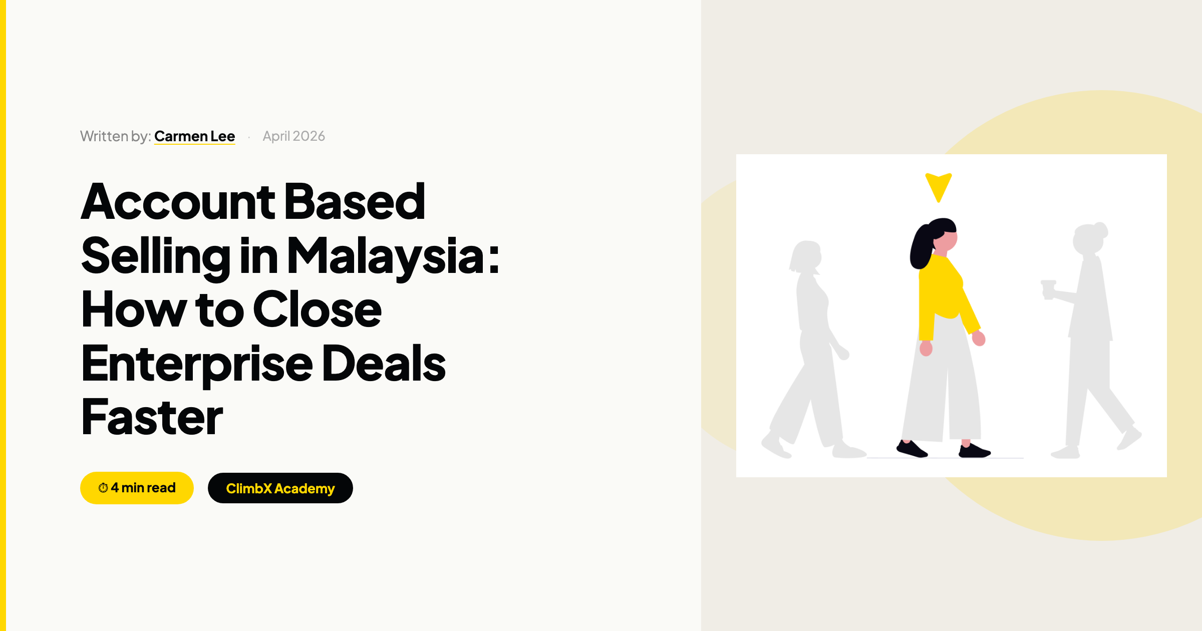 Account based selling Malaysia - target audience and sales prospecting visualization | ClimbX Academy