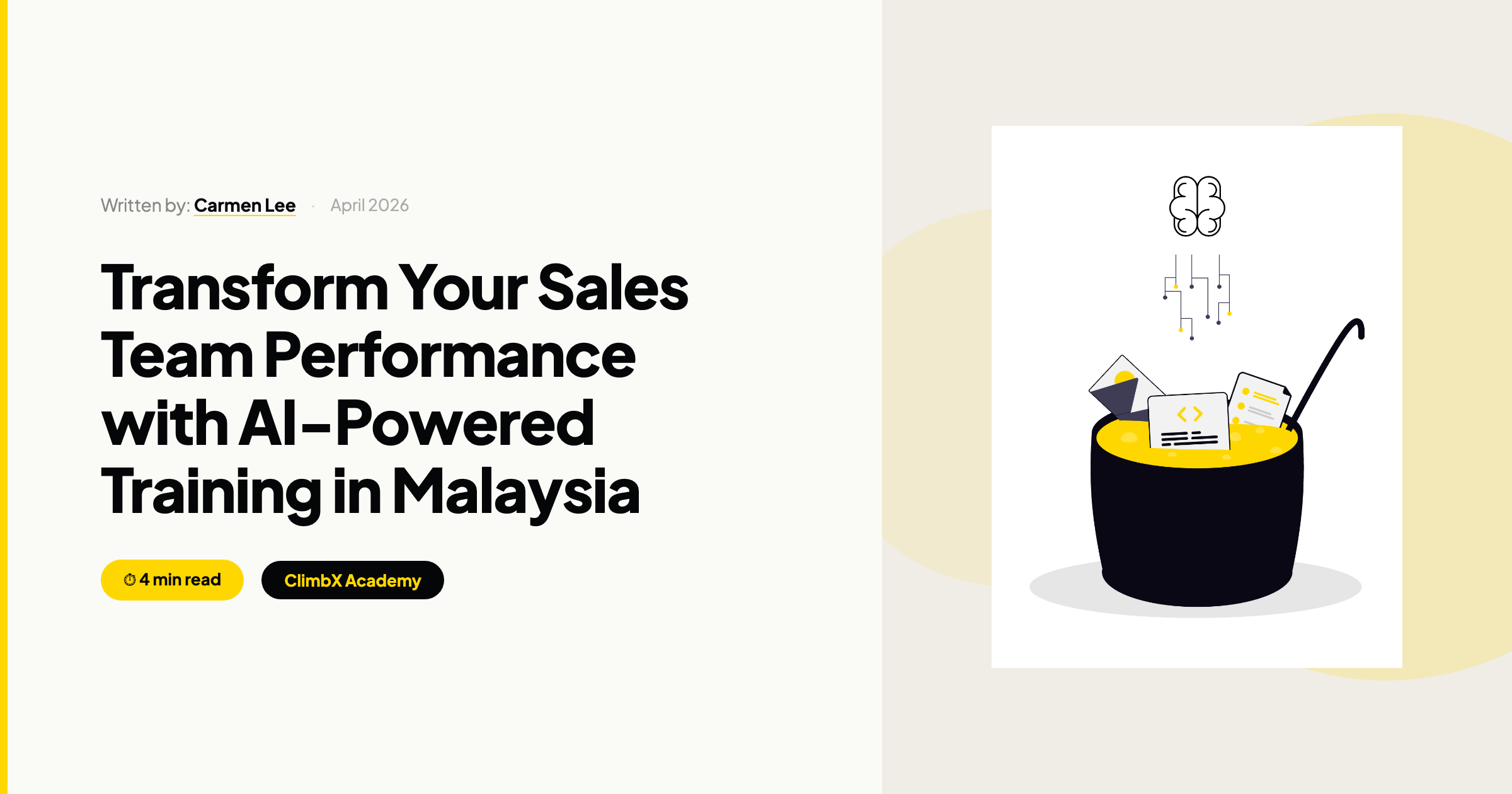 AI sales training Malaysia - futuristic technology concepts and artificial intelligence graphics | ClimbX Academy