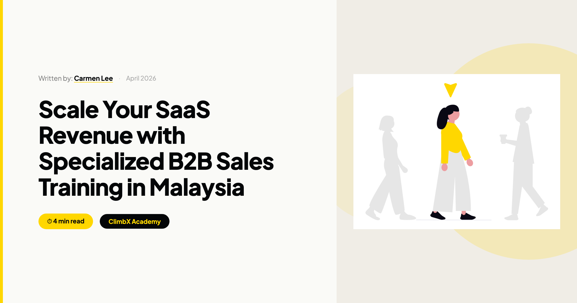 B2B sales training for SaaS companies Malaysia - target audience and sales prospecting | ClimbX Academy