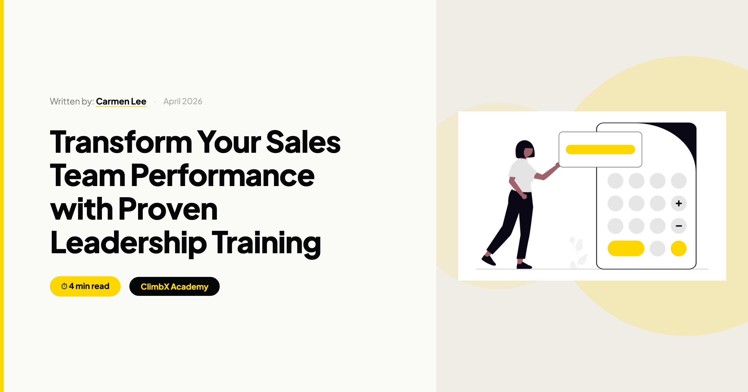 Sales leadership training Malaysia - financial calculations and ROI analysis charts | ClimbX Academy