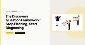 Sales discovery questions b2b - professional team discussing client conversations in modern office | ClimbX Academy